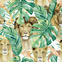 Animal Fabric, Lion Fabric, Cotton or Fleece, 6010 - Beautiful Quilt 