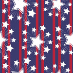 Patriotic Fabric,  Red and Blue with Star Fabric, Cotton or Fleece 7122 - Beautiful Quilt 