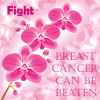 Cancer Fabric, Breast Cancer Fabric, Breast Cancer Can be Beaten 1467 - Beautiful Quilt 