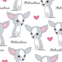 Dog Fabric, Chihuahua Fabric, Cotton or Fleece 703 - Beautiful Quilt 
