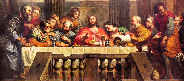 Religious Fabric, The Last Supper by Jan Erasmus Quellinus (1634-1715) 10425 - Beautiful Quilt 