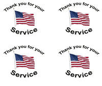 Thank You for Your Service, Cotton or fleece on white 2168 - Beautiful Quilt 