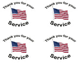 Thank You for Your Service, Cotton or fleece on white 2168 - Beautiful Quilt 