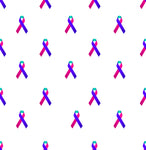 Cancer Fabric Thyroid Cancer Ribbon Fabric, Cotton or Fleece 1670 ...