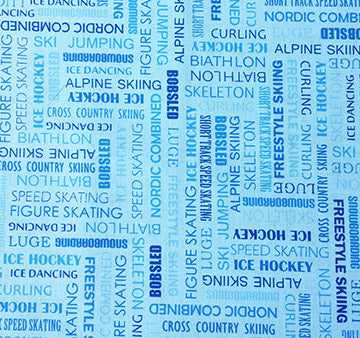 Sports Fabric, Olympic Fabric, Winter Sports 5665 - Beautiful Quilt 
