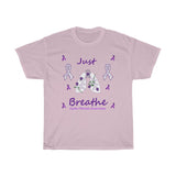 Cystic Fibrosis T-Shirt, Just Breathe - Beautiful Quilt 