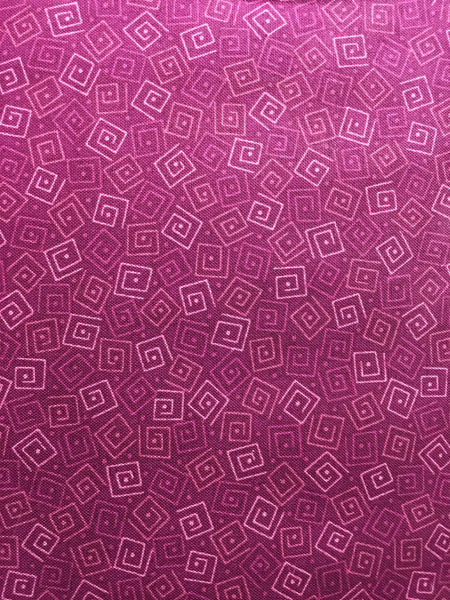 Blender Fabric QT Harmony Geometric Squares Wine 4935 - Beautiful Quilt 