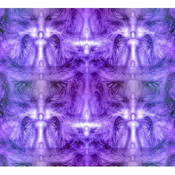 Angel Fabric, Angels on Purple,  Fleece 1159 - Beautiful Quilt 