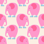 Children Fabric, Elephant Fabric Pink Girl Fabric Yardage, Cotton or Fleece 5757 - Beautiful Quilt 