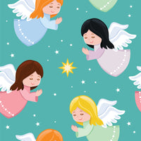 Angel Fabric, Children's Angel Fabric, Cotton or Fleece, 2023 - Beautiful Quilt 