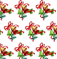 Christmas Fabric, Christmas Bells, Cotton or Fleece 2041 - Beautiful Quilt 