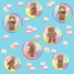 Children's Fabric, Teddy Bear Fabric in Bubbles, Cotton or Fleece 1794 - Beautiful Quilt 