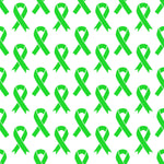 Cancer Fabric, Lymphoma Cancer Fabric, Ribbons Lime Green, Cotton or Fleece 5630 - Beautiful Quilt 