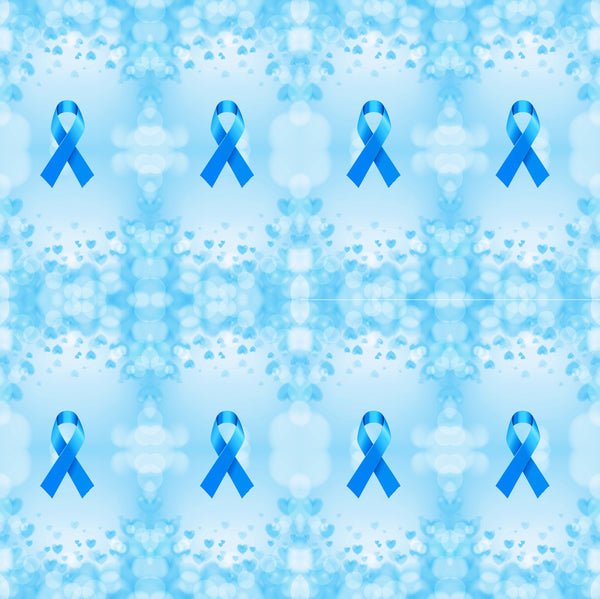 Light Blue Fabric Custom Imprinted Awareness Ribbons – 250 ribbons / bag