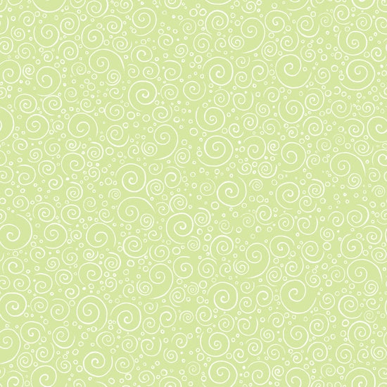Blender Fabric QT Baby Sprinkles Swirls Green 4908 - Beautiful Quilt 