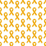Cancer Fabric, Childhood Cancer Fabric Gold Ribbon in Cotton or Fleece 5636 - Beautiful Quilt 