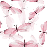 Bug Fabric, Dragonfly Fabric Pink, Cotton or Fleece 1402-Pink - Beautiful Quilt 