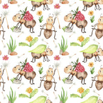 Bug Fabric, Ants Fabric, Cute, Cotton or Fleece, 4012 - Beautiful Quilt 