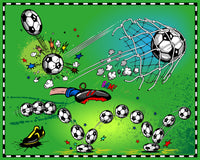 Soccer Fabric, Cartoon Soccer Fabric Panel, 3567 - Beautiful Quilt 