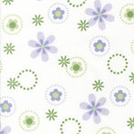 Flannel Fabric, Cozy Cotton, Flowers Purple 4894 - Beautiful Quilt 