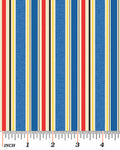 Stripe Fabric Benartex My Little Town 5139 - Beautiful Quilt 