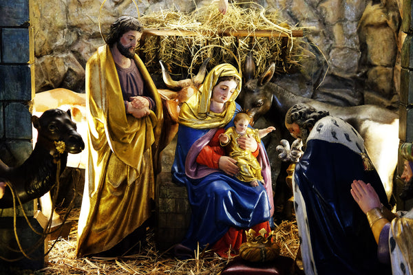 Christmas Fabric, Custom Printed Panel, Nativity Panel 5700 - Beautiful Quilt 