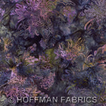 Batik Fabric Hoffman Fabrics flowers sea holly 2994 - Beautiful Quilt 