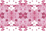 Cancer Fabric, Breast Cancer Fabric, Butterfly and Ribbon, Cotton or ...