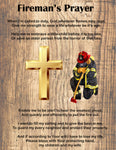 Fire Fighter Fabric, Fireman's Prayer 1858 - Beautiful Quilt 