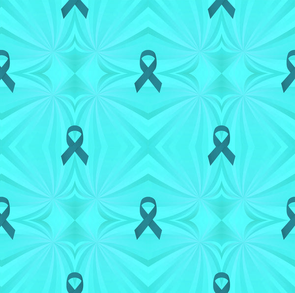 Cancer Fabric, Ovarian Cancer Fabric, Geometric, Cotton or Fleece, 3015 ...