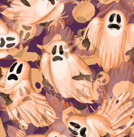 Halloween Fabric, Just Ghosts, Cotton or Fleece 1867 - Beautiful Quilt 