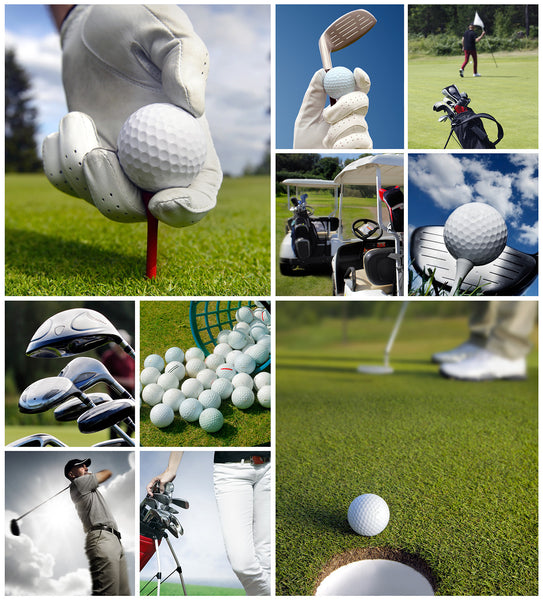 Sports Fabric, Golf Fabric, Golf Montage 1239 - Beautiful Quilt 