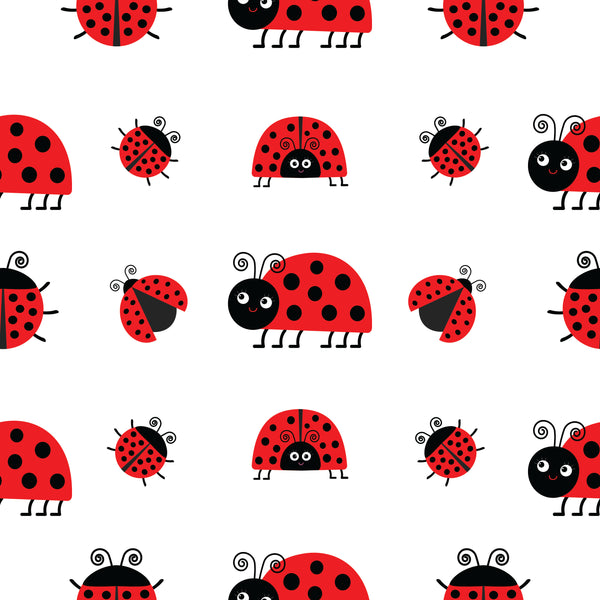 Bug Fabric, Very Cute Lady Bug Fabric, on Cotton or Fleece 1584 ...