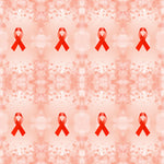 Cancer Fabric, Leukemia Cancer Ribbon Fabric on an Orange Background, Cotton or Fleece, 3797 - Beautiful Quilt 