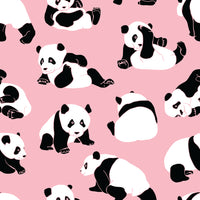 Children's Fabric, Animal Fabric, Panda Bear Fabric, Pink, Cotton or Fleece, 1216 - Beautiful Quilt 