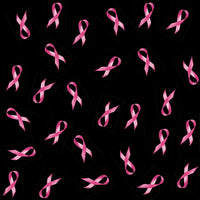 Cancer Fabric, Breast Cancer Fabric, Pink Ribbons on Black, Cotton or Fleece 1915 - Beautiful Quilt 