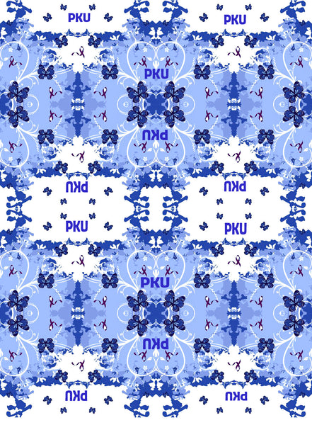 PKU Awareness Fabric aka Phenylketonuria, blue, Cotton or Fleece 1121 - Beautiful Quilt 