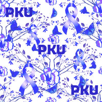 PKU Awareness Fabric aka Phenylketonuria Fabric Butterfly and ribbon, Cotton or Fleece 1120 - Beautiful Quilt 