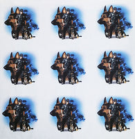 Police Fabric, Police Dog Fabric, Cotton or Fleece 1285 - Beautiful Quilt 