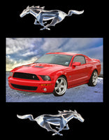 Car Fabric, Mustang Car Fabric, Red Mustang, Cotton or Fleece 3857, 56 x 72 inches - Beautiful Quilt 