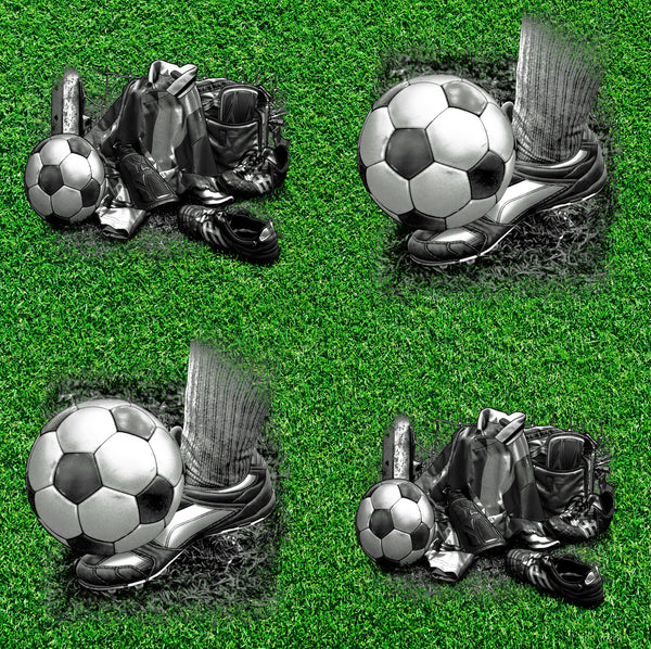 Sports Fabric, Soccer Fabric, Shoes, Ball and Equipment 1257 - Beautiful Quilt 