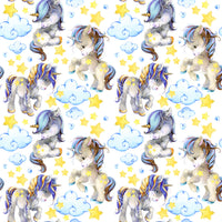 Children's Fabric, Unicorn Fabric, Cotton or Fleece, 2281 - Beautiful Quilt 