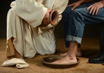 Religious Fabric, Jesus Fabric, Washing Feet 240 - Beautiful Quilt 