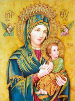 Our Lady of Fabric, Our Lady of Perpetual Help Fabric Panel 1741 - Beautiful Quilt 